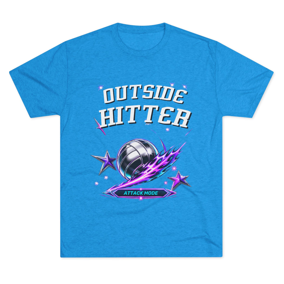 Outside Hitter Volleyball Tee — Attack Mode Graphic Shirt