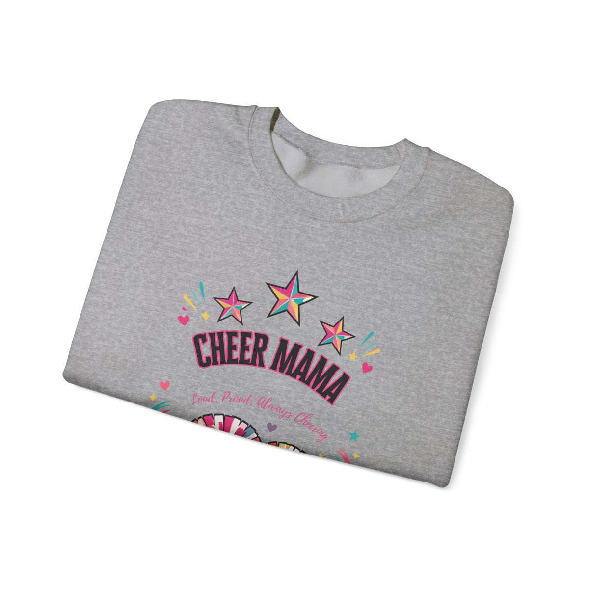 Cheer Mama Loud & Proud Crewneck Sweatshirt – Retro Spirit Design