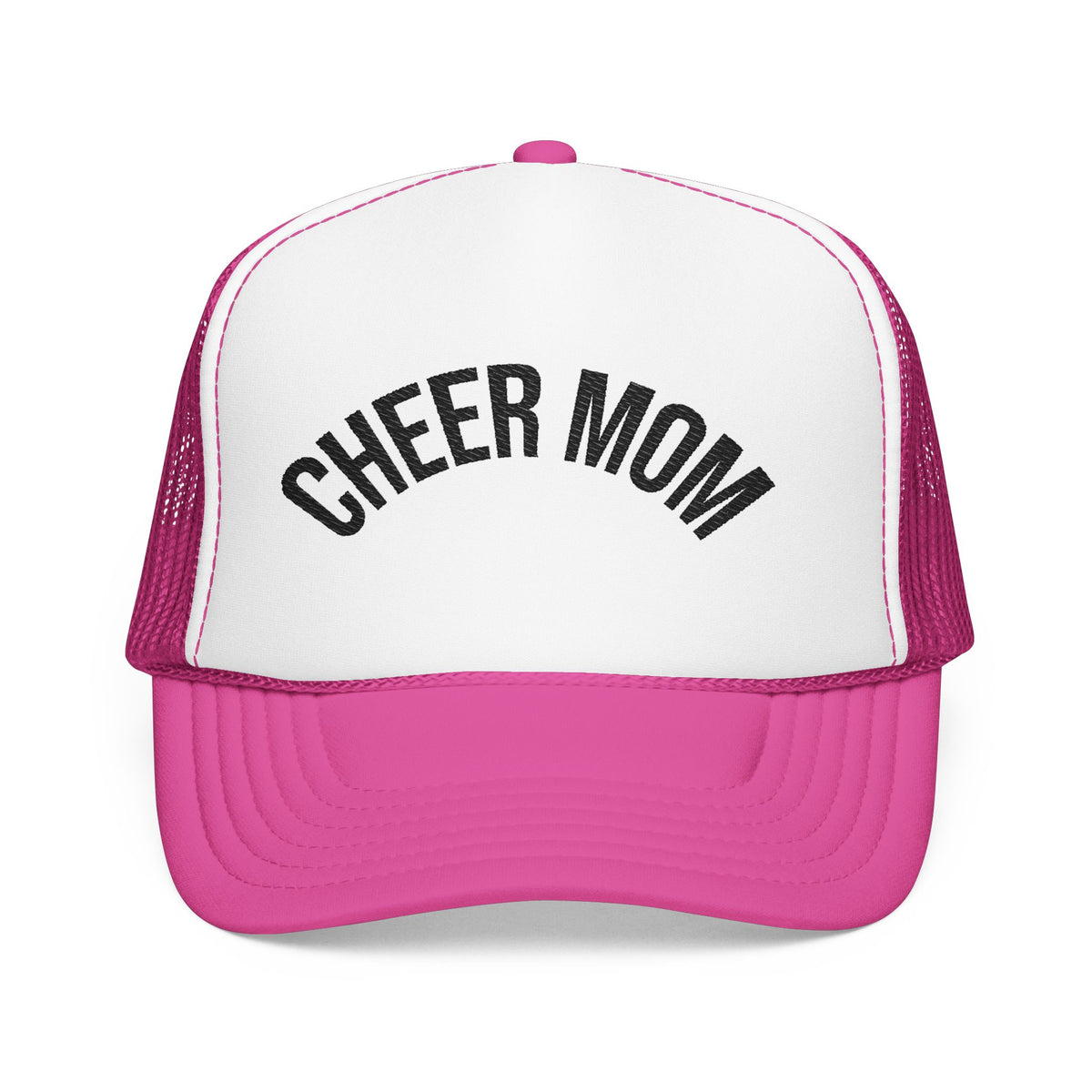 Cheer Mom Foam Trucker Hat — Pom-Proud Cheerleading Mom Cap