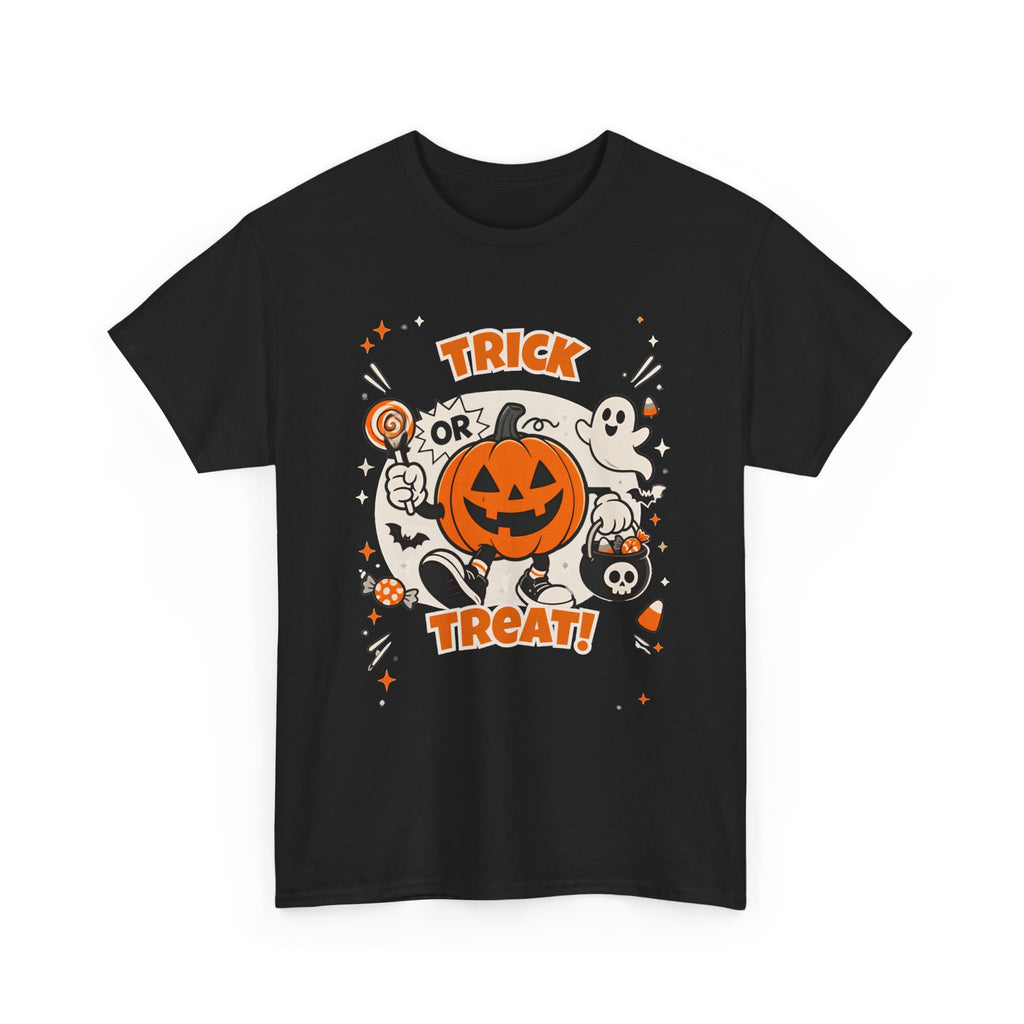 Halloween Trick or Treat T-Shirt — Cute Jack-o'-Lantern & Ghosts Tee