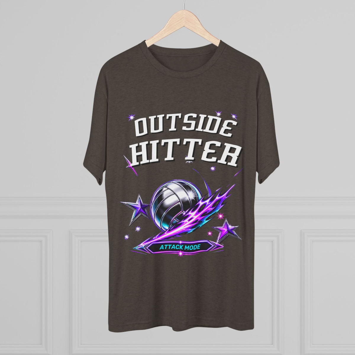 Outside Hitter Volleyball Tee — Attack Mode Graphic Shirt