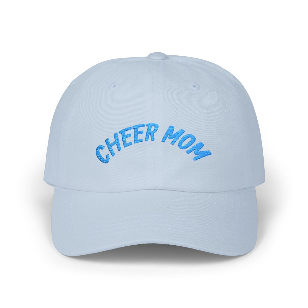 Cheer Mom Dad Cap — Embroidered ‘CHEER MOM’ Front & ‘On My Cheer Era’ Back