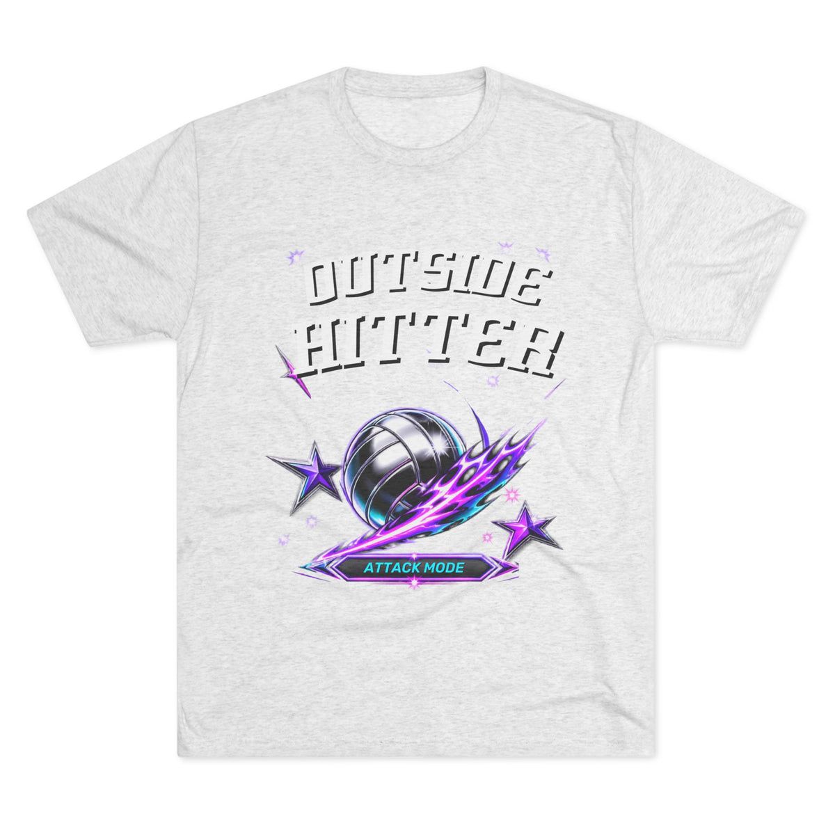 Outside Hitter Volleyball Tee — Attack Mode Graphic Shirt
