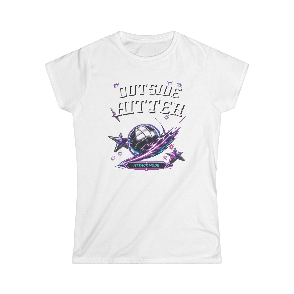 Outside Hitter Athlete Tee – Women’s Softstyle Volleyball Shirt
