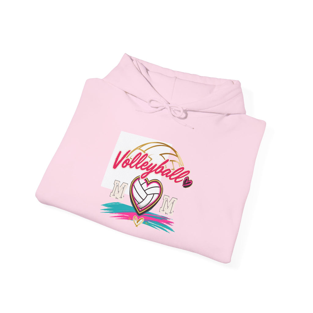 Volleyball Heart Hoodie – Personalized Last Name Back Print