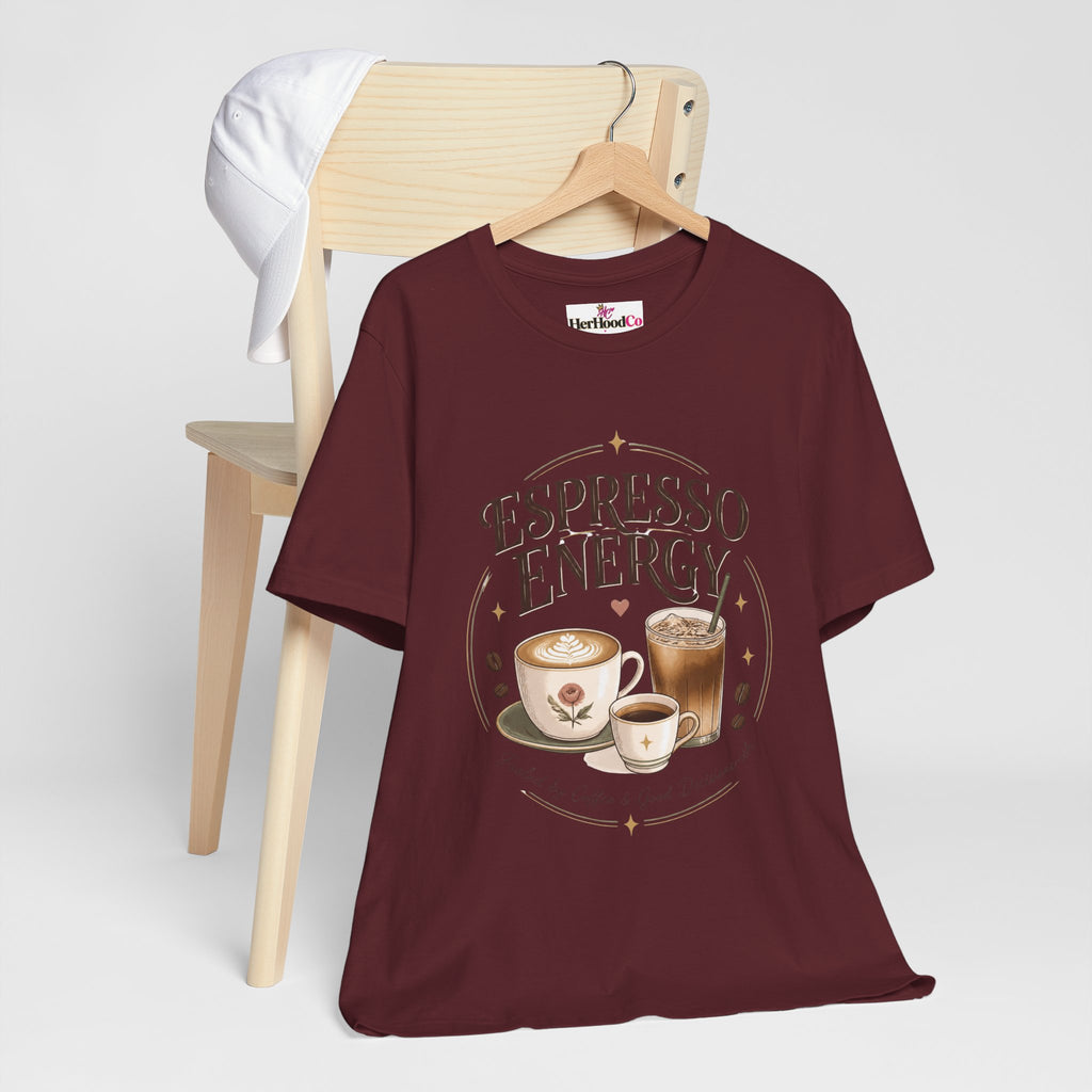 Espresso Energy Coffee Tee — Cute Latte & Cappuccino Graphic T-Shirt