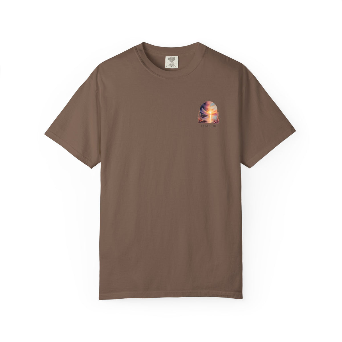 Faith Sunrise T-Shirt — "He Kept Me" Inspirational Graphic Tee