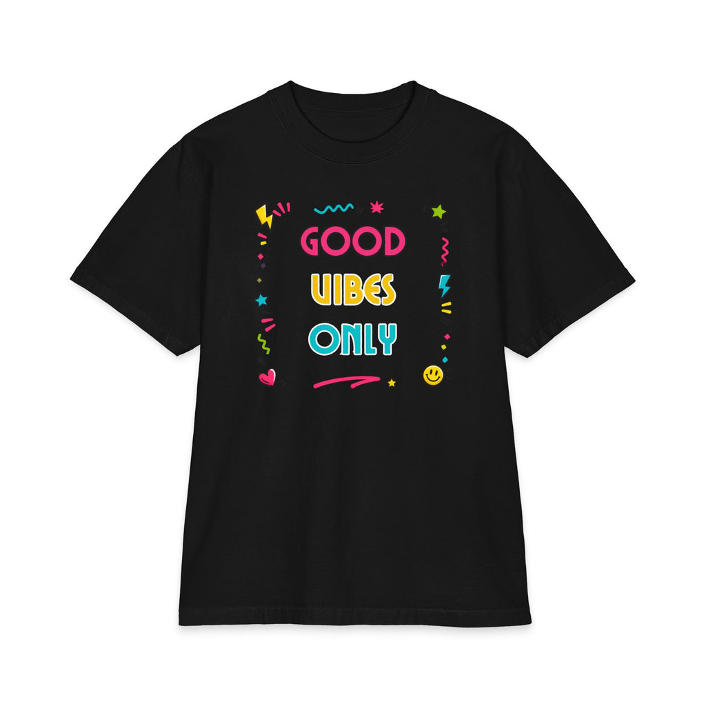 Good Vibes Only T-Shirt — Colorful Positive Graphic Tee