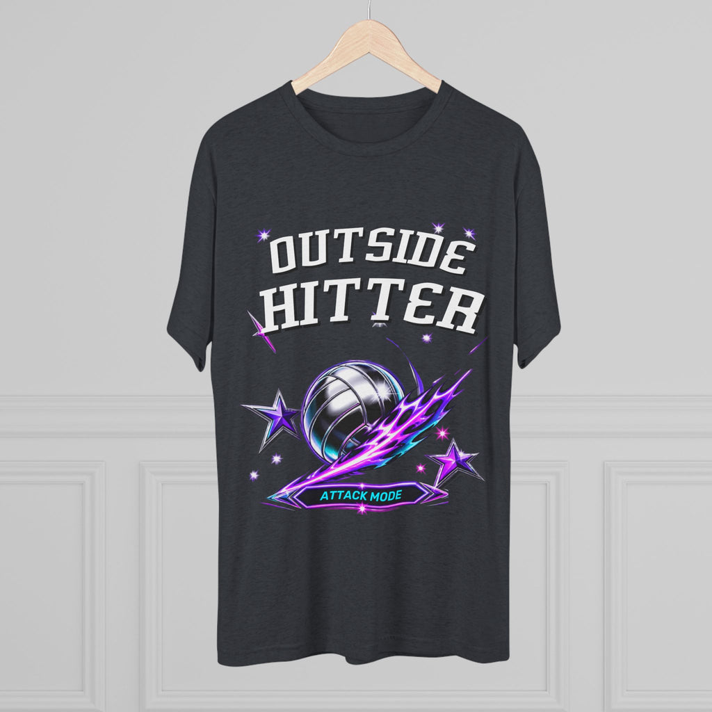 Outside Hitter Volleyball Tee — Attack Mode Graphic Shirt
