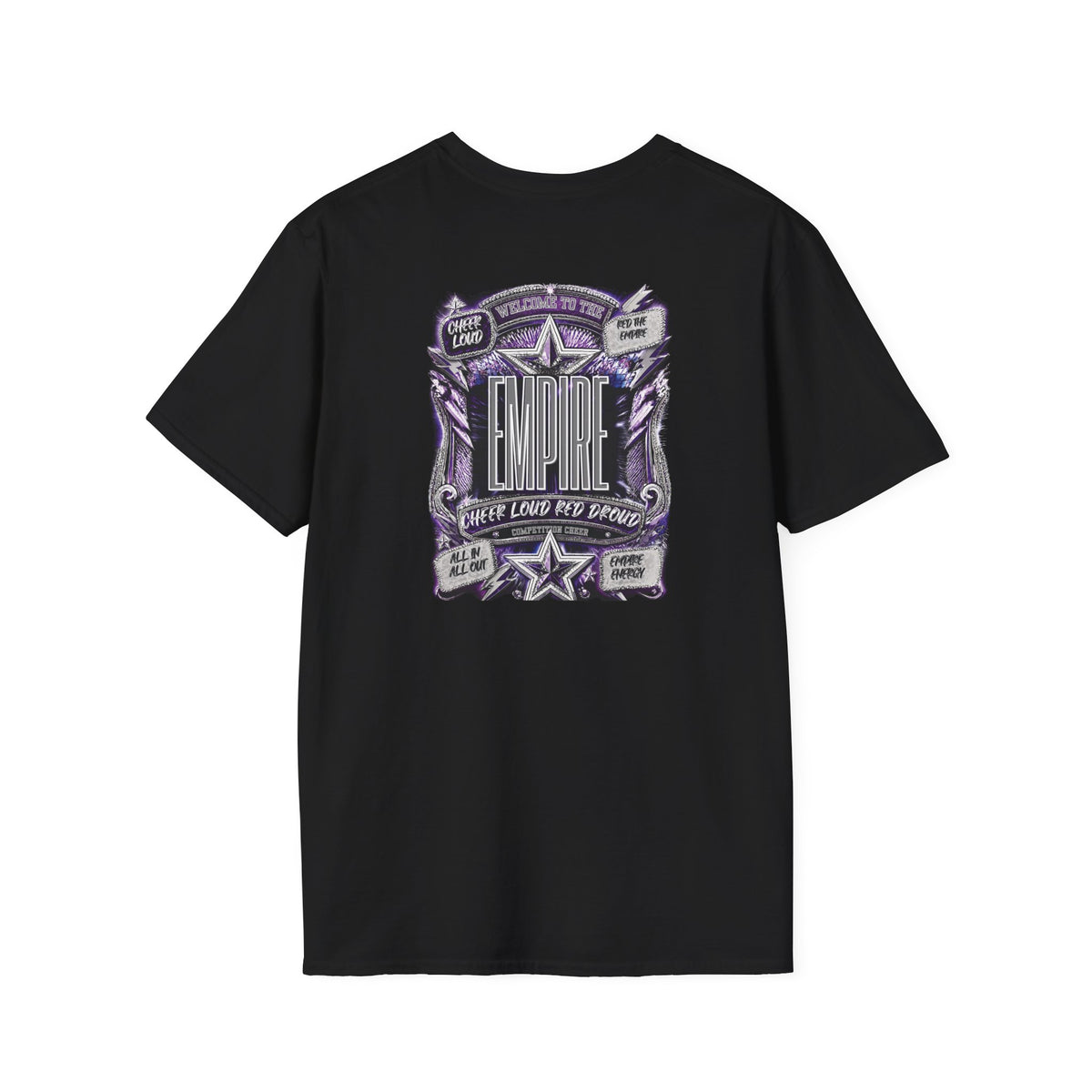Empire Vintage Cheer — Purple Crest Back Graphic