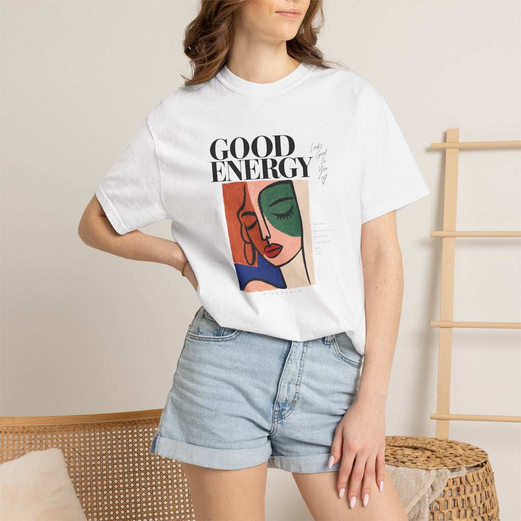 Good Energy Abstract Portrait T-Shirt