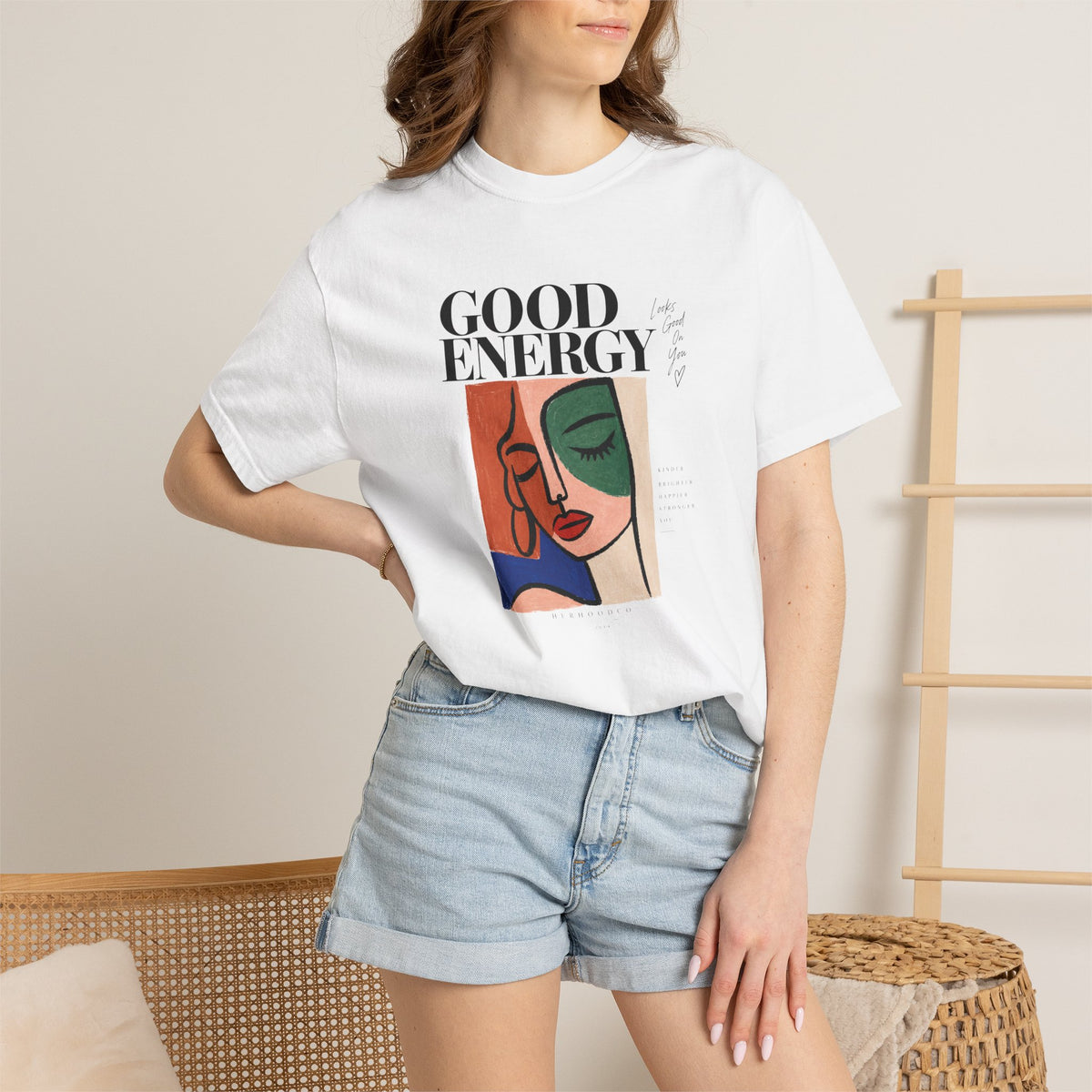 Good Energy Abstract Portrait T-Shirt