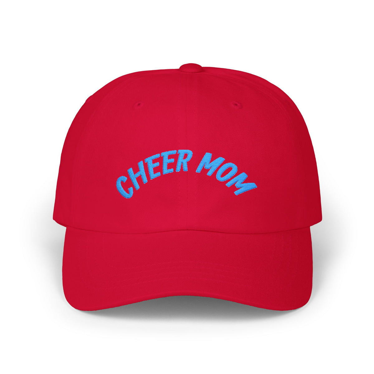 Cheer Mom Dad Cap — Embroidered ‘CHEER MOM’ Front & ‘On My Cheer Era’ Back