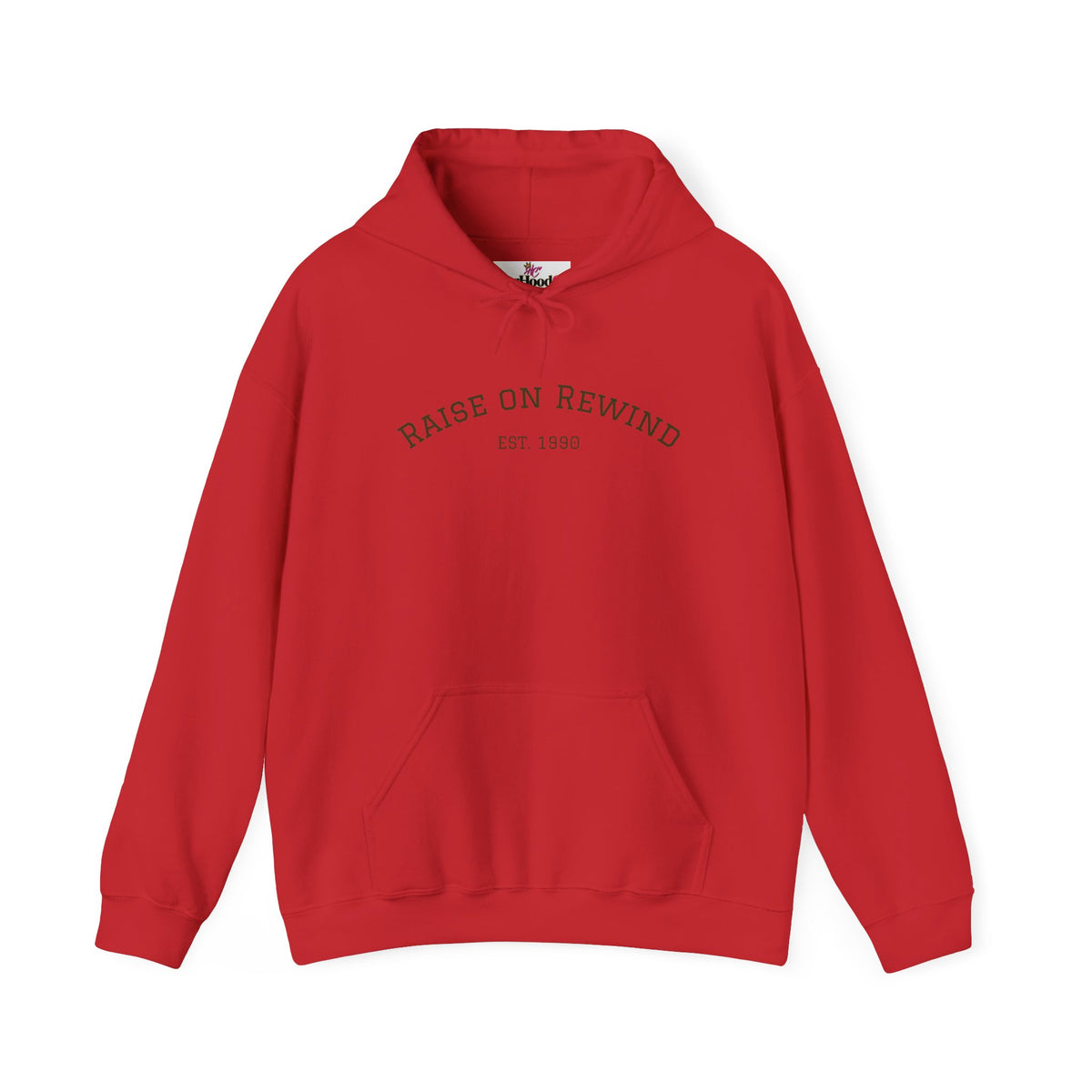 Rewind Retro Hoodie — 'Raise On Rewind' Vintage 90s Electronics Graphic Pullover