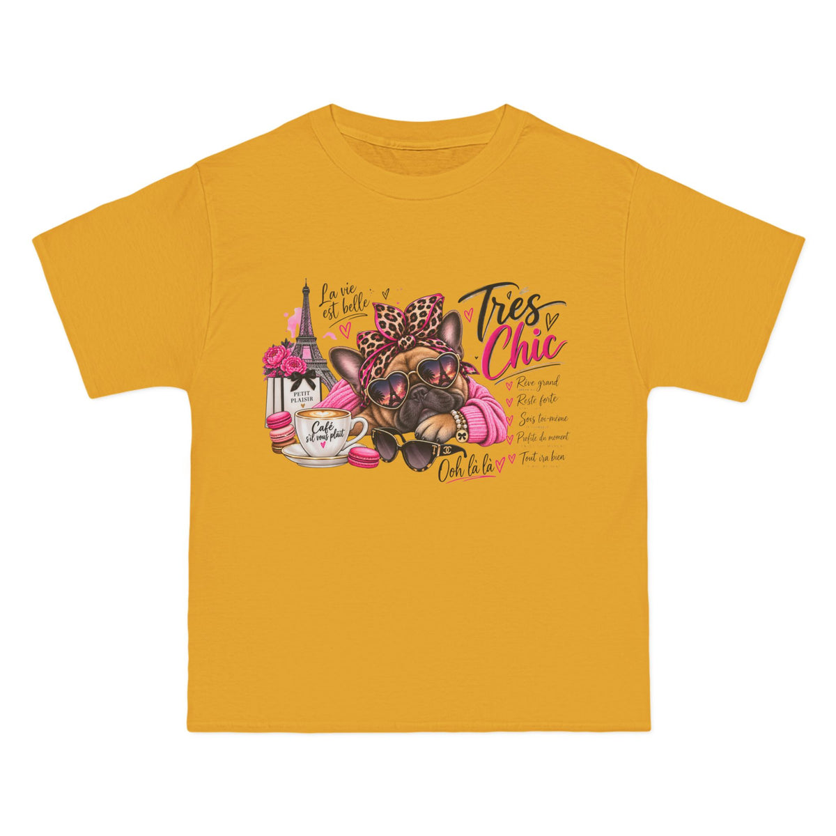 T-Shirt — Très Chic French Bulldog Graphic Tee