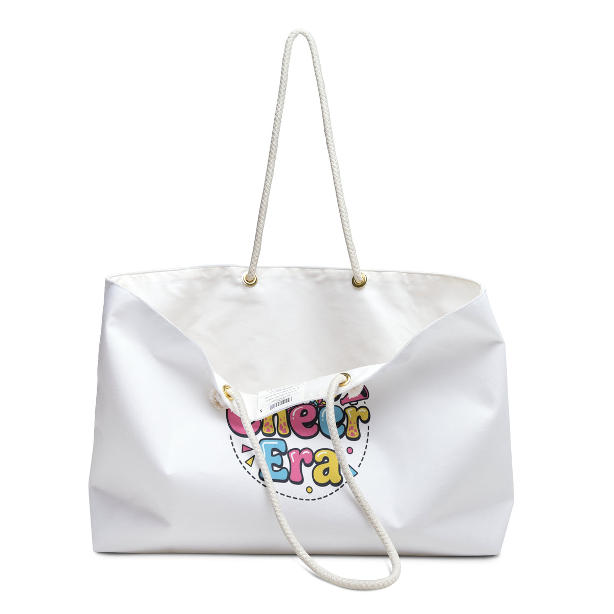 Weekender Bag — 'On My Cheer Era' Cheerleader Tote with Heart Accent