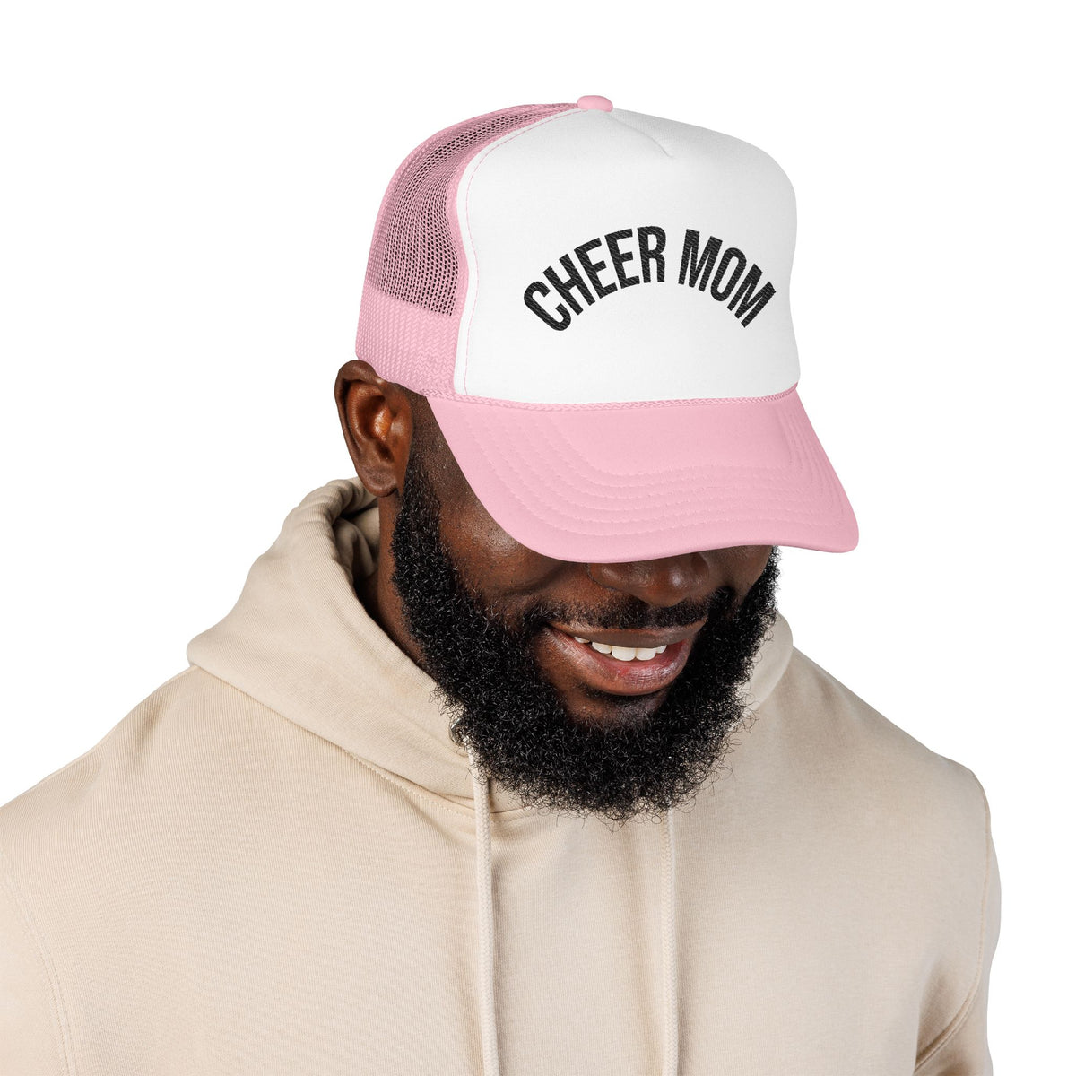 Cheer Mom Foam Trucker Hat — Pom-Proud Cheerleading Mom Cap