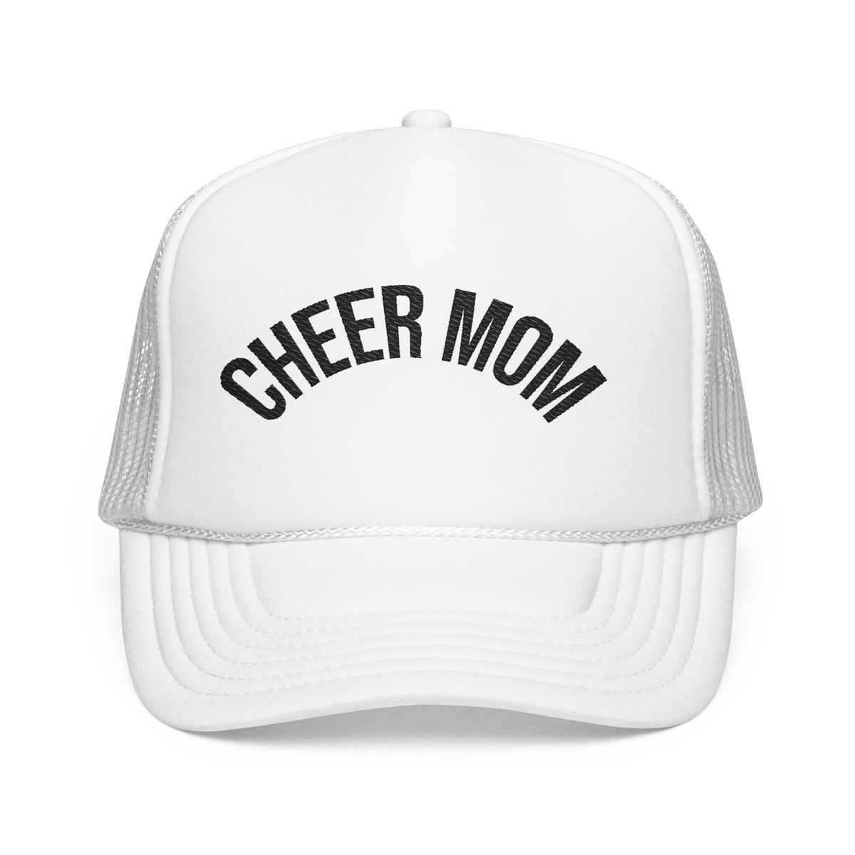 Cheer Mom Foam Trucker Hat — Pom-Proud Cheerleading Mom Cap