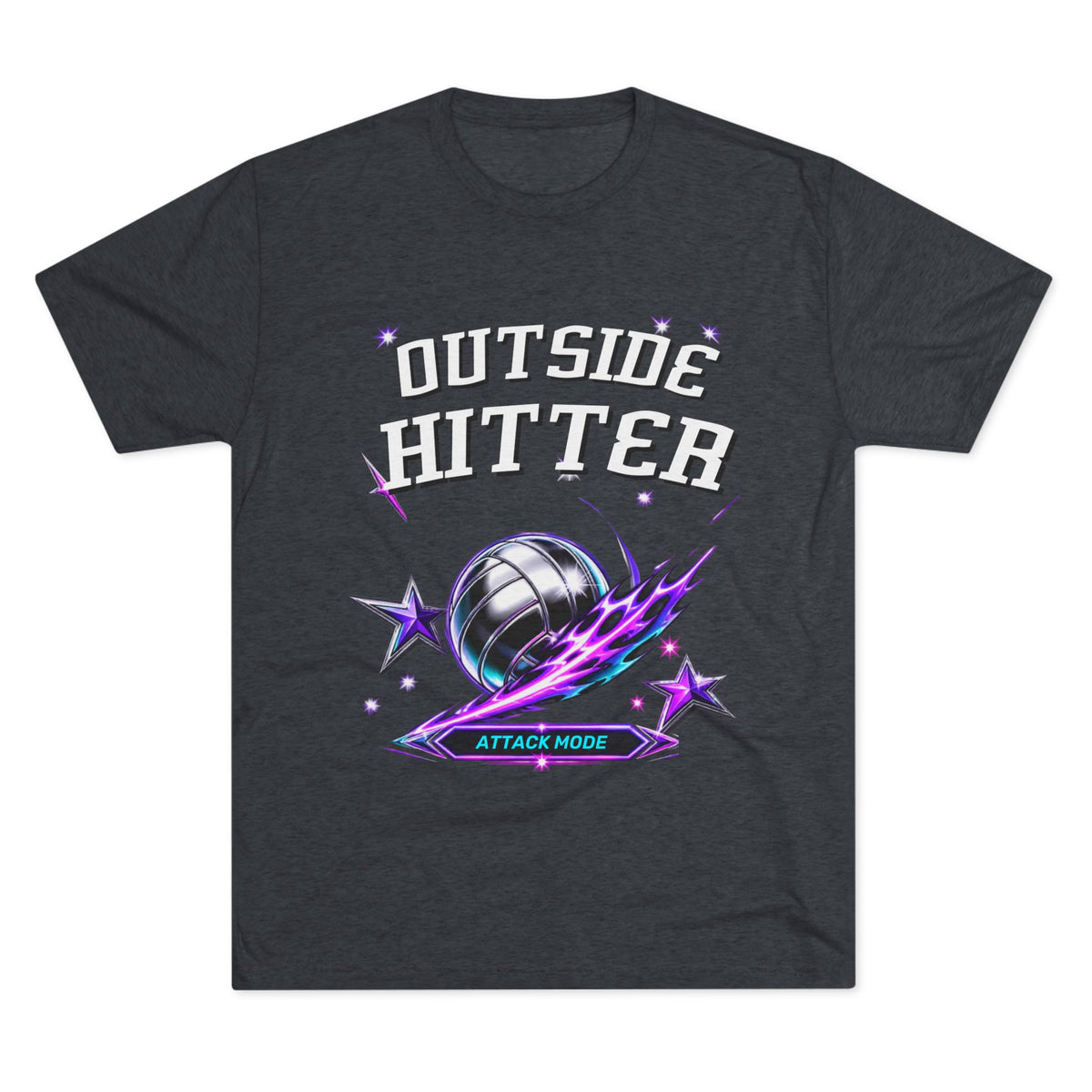 Outside Hitter Volleyball Tee — Attack Mode Graphic Shirt