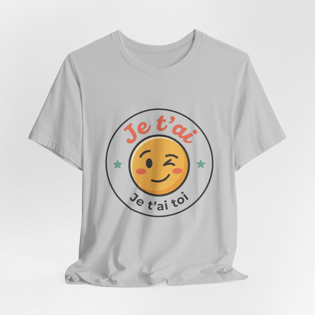 Je t'ai Emoji Tee — French Wink Love Graphic T-Shirt