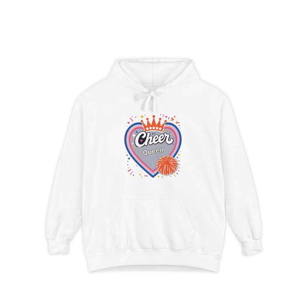 Cheer Captain Heart Hoodie — Pom Pom Crown Graphic Hoodie
