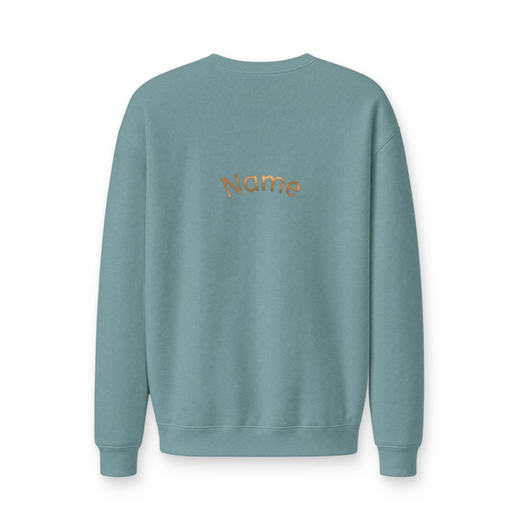 Cheer Mom Crewneck Sweatshirt — Personalized Back Name Fleece