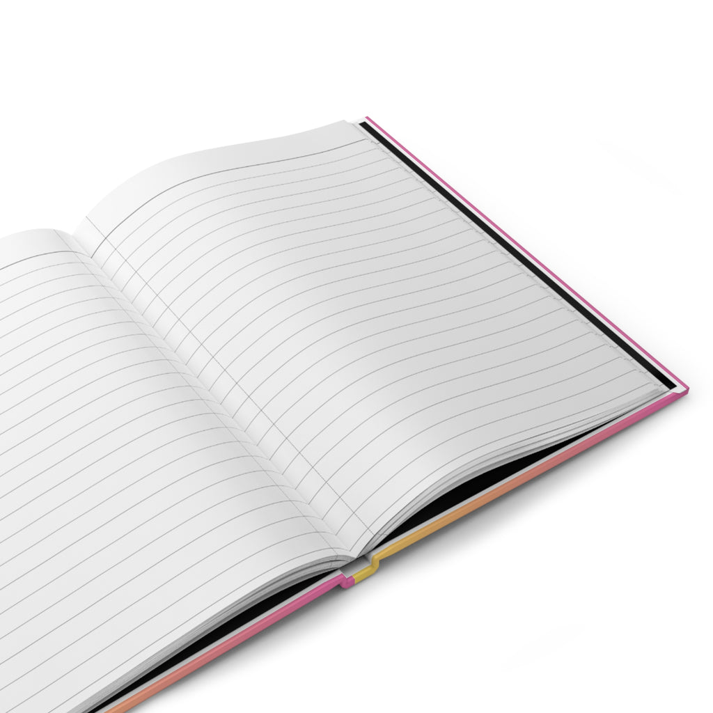 Quiet Power Hardcover Journal — "Watch Me Change, I'm Rewriting My Story" Inspirational Gradient Notebook