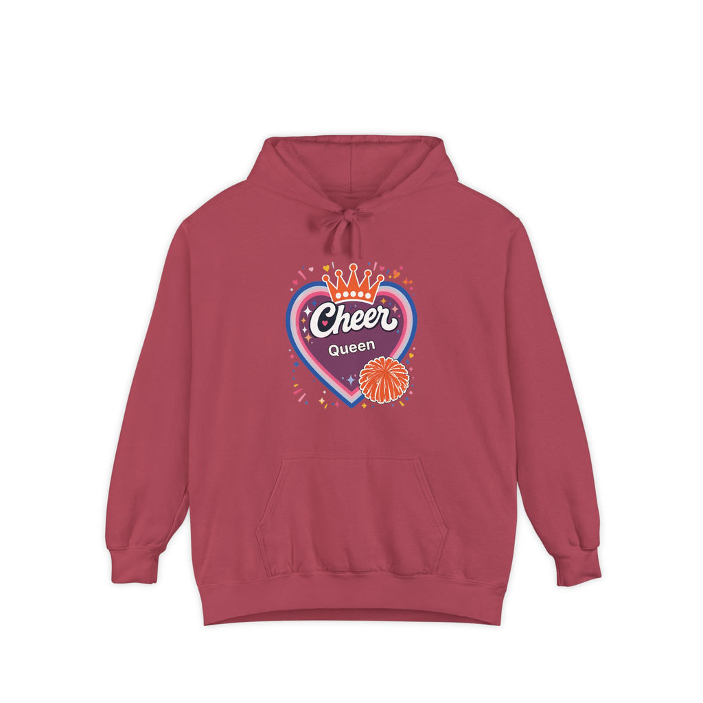 Cheer Captain Heart Hoodie — Pom Pom Crown Graphic Hoodie