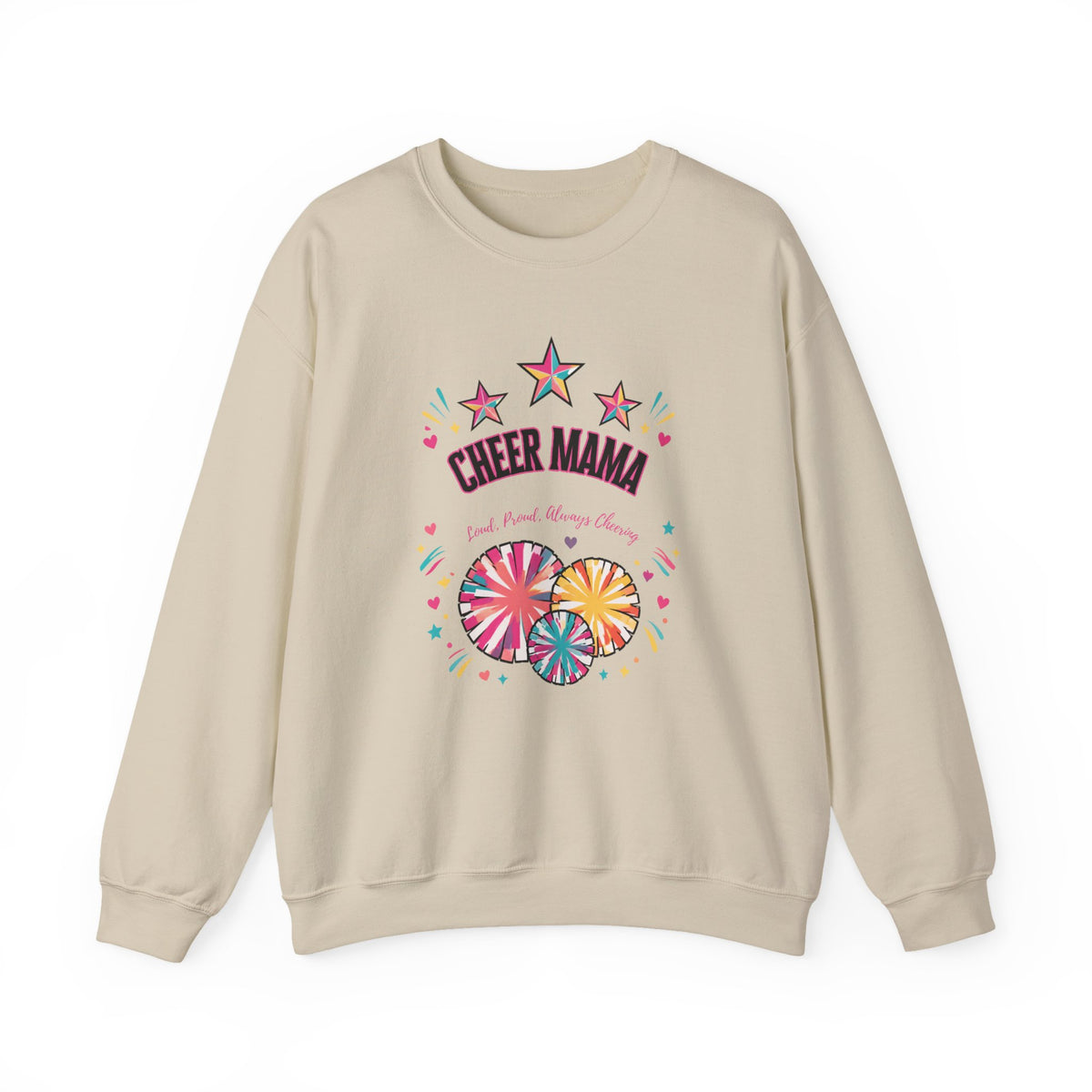 Cheer Mama Loud & Proud Crewneck Sweatshirt – Retro Spirit Design