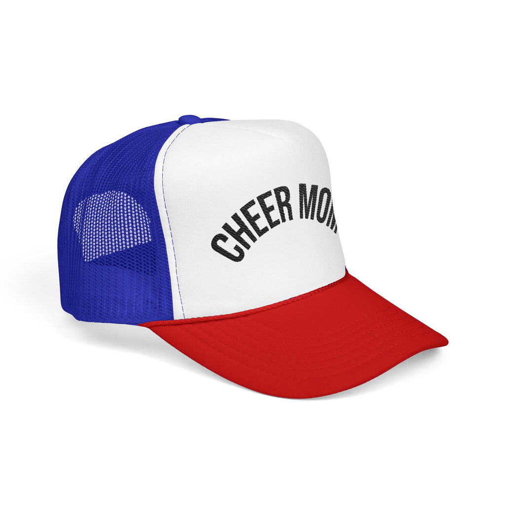 Cheer Mom Foam Trucker Hat — Pom-Proud Cheerleading Mom Cap