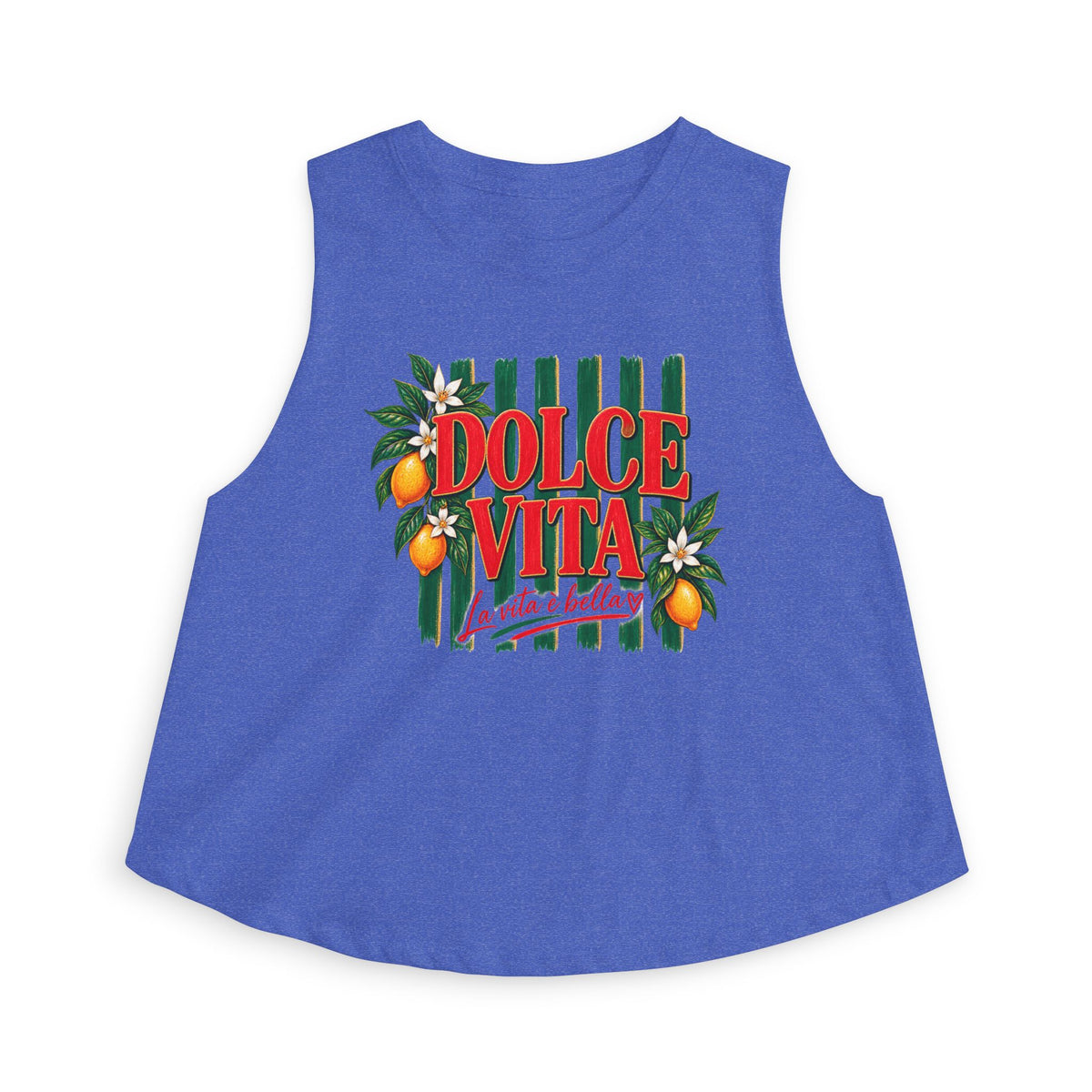Dolce Vita Crop Tank — Women's Italian Lemon Summer Top