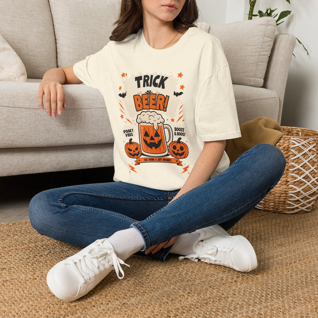 Halloween 'Trick or Beer!' T-Shirt — Funny Pumpkin Beer Graphic Tee