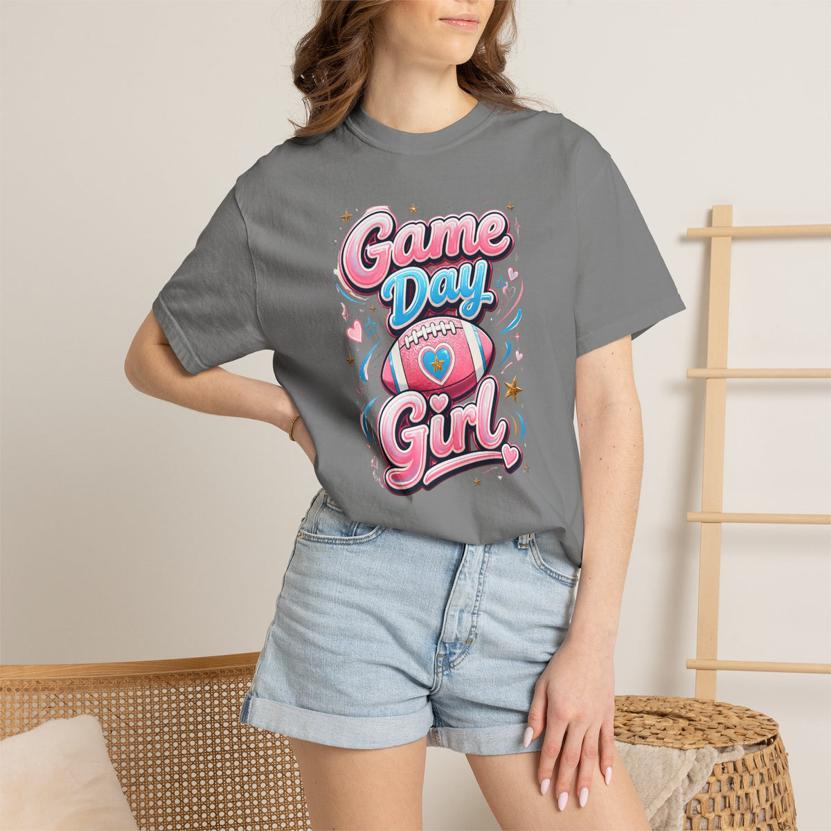 Cheer Mom Name Crew T-Shirt — Personalized Cheerleading Support Tee