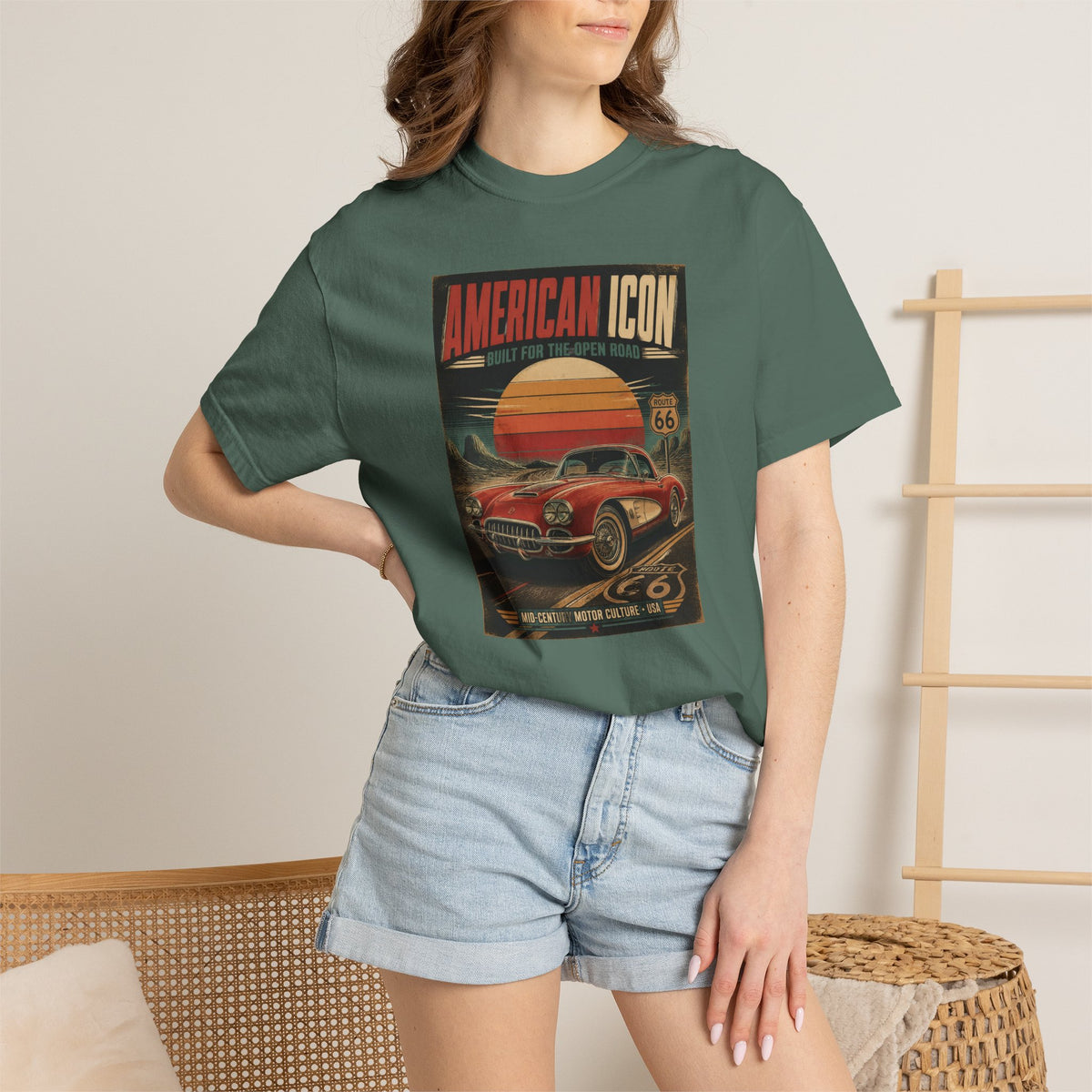 Vintage 'American Icon' Classic Car T-Shirt