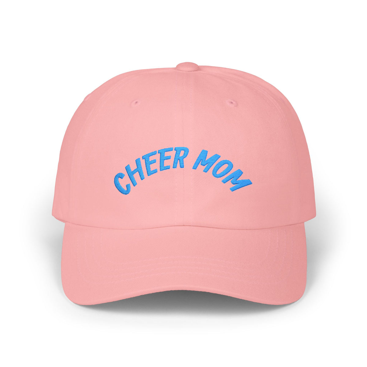 Cheer Mom Dad Cap — Embroidered ‘CHEER MOM’ Front & ‘On My Cheer Era’ Back