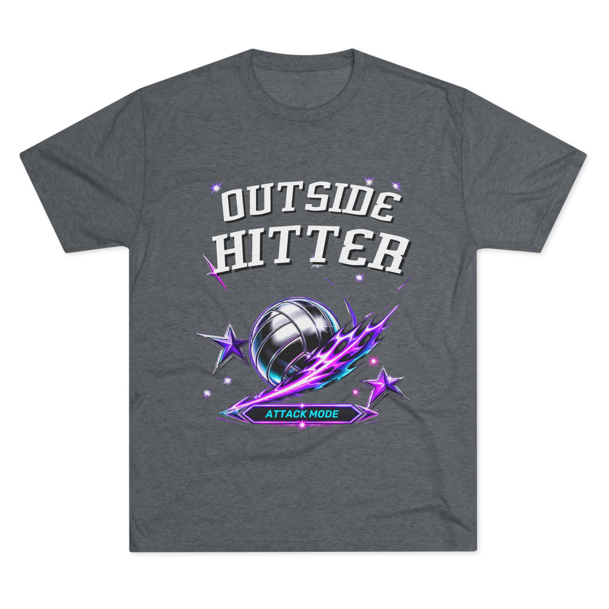 Outside Hitter Volleyball Tee — Attack Mode Graphic Shirt