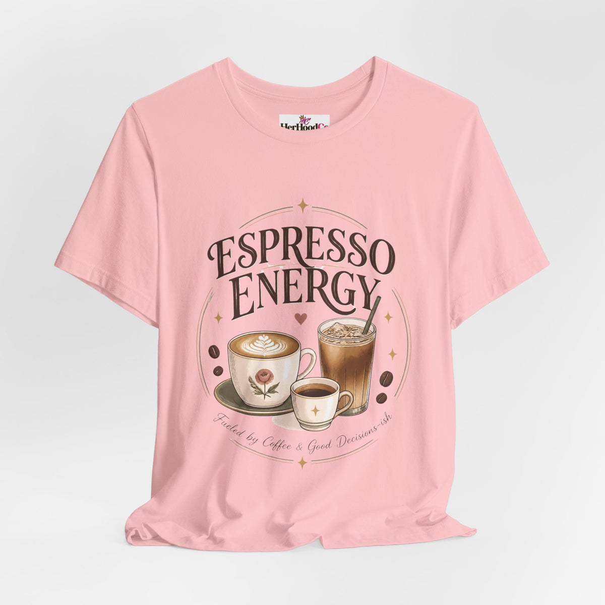Espresso Energy Coffee Tee — Cute Latte & Cappuccino Graphic T-Shirt
