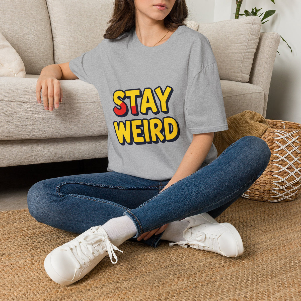 Stay Weird T-Shirt — Retro Bold Graphic Tee