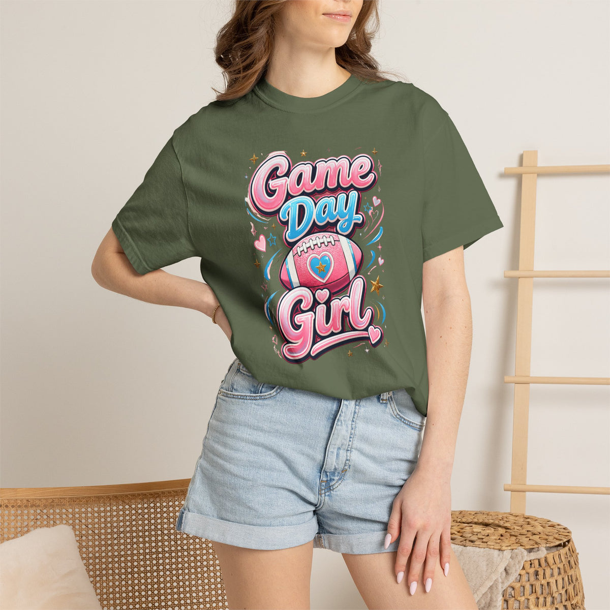 Cheer Mom Name Crew T-Shirt — Personalized Cheerleading Support Tee
