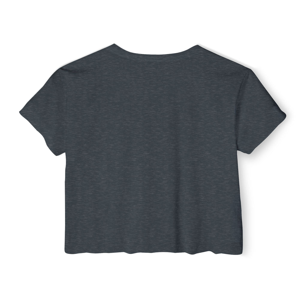 Happy Mind Happy Life Crop Top — Cute Pastel Festival Women's Tee