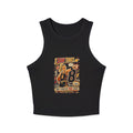 Retro Cheerleader 'I Saw That' Racer Crop Tank Top