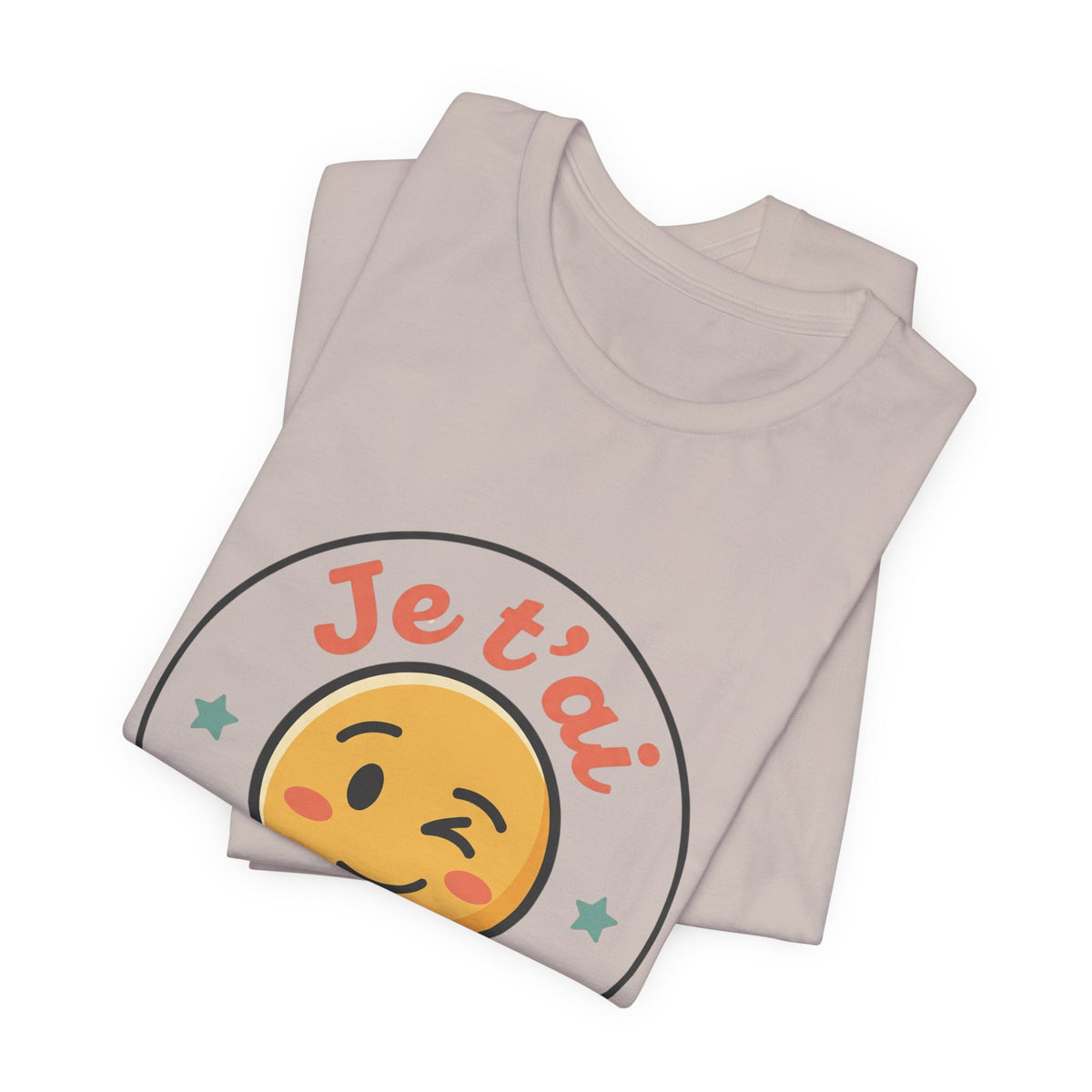 Je t'ai Emoji Tee — French Wink Love Graphic T-Shirt