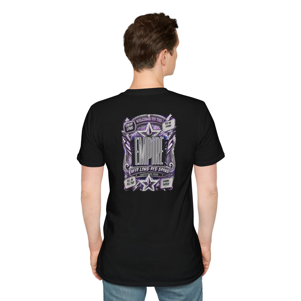 Empire Vintage Cheer — Purple Crest Back Graphic