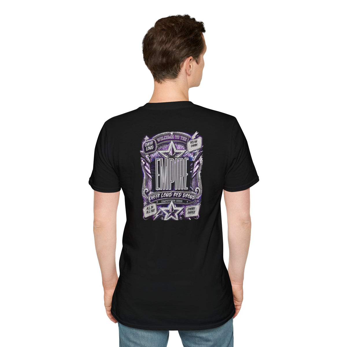 Empire Vintage Cheer — Purple Crest Back Graphic