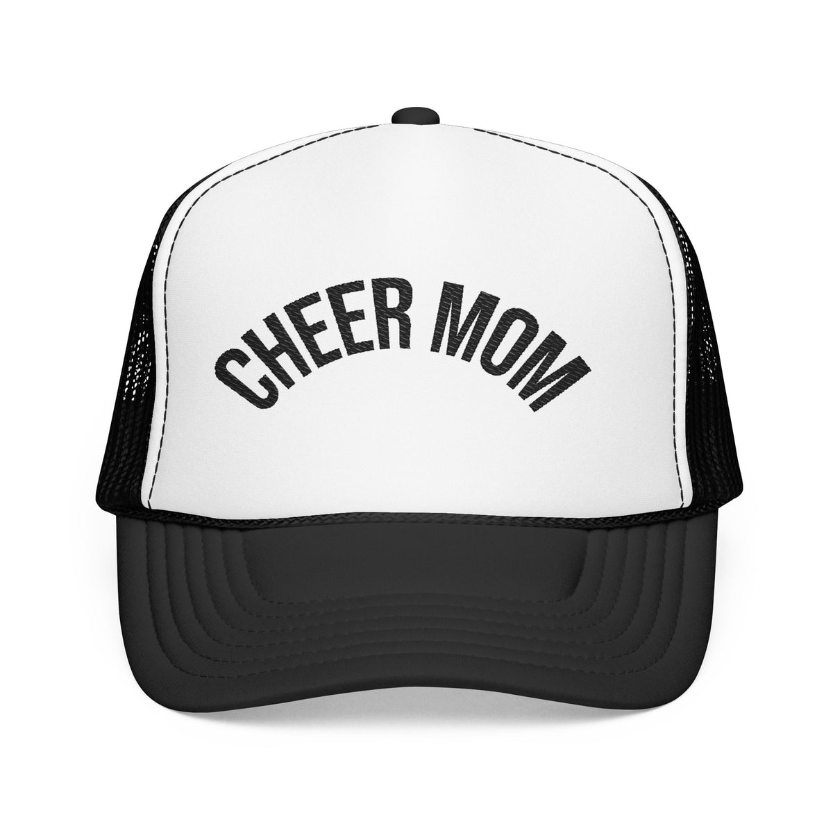 Cheer Mom Foam Trucker Hat — Pom-Proud Cheerleading Mom Cap