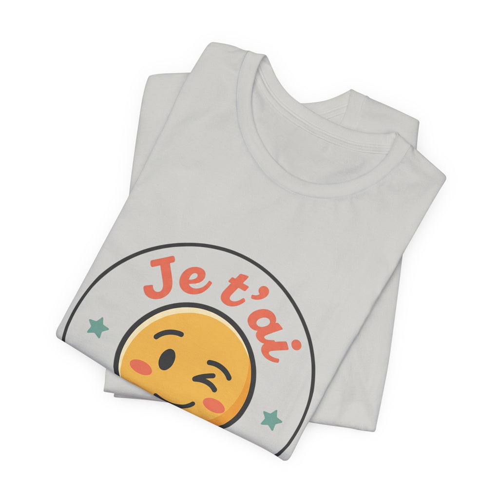 Je t'ai Emoji Tee — French Wink Love Graphic T-Shirt