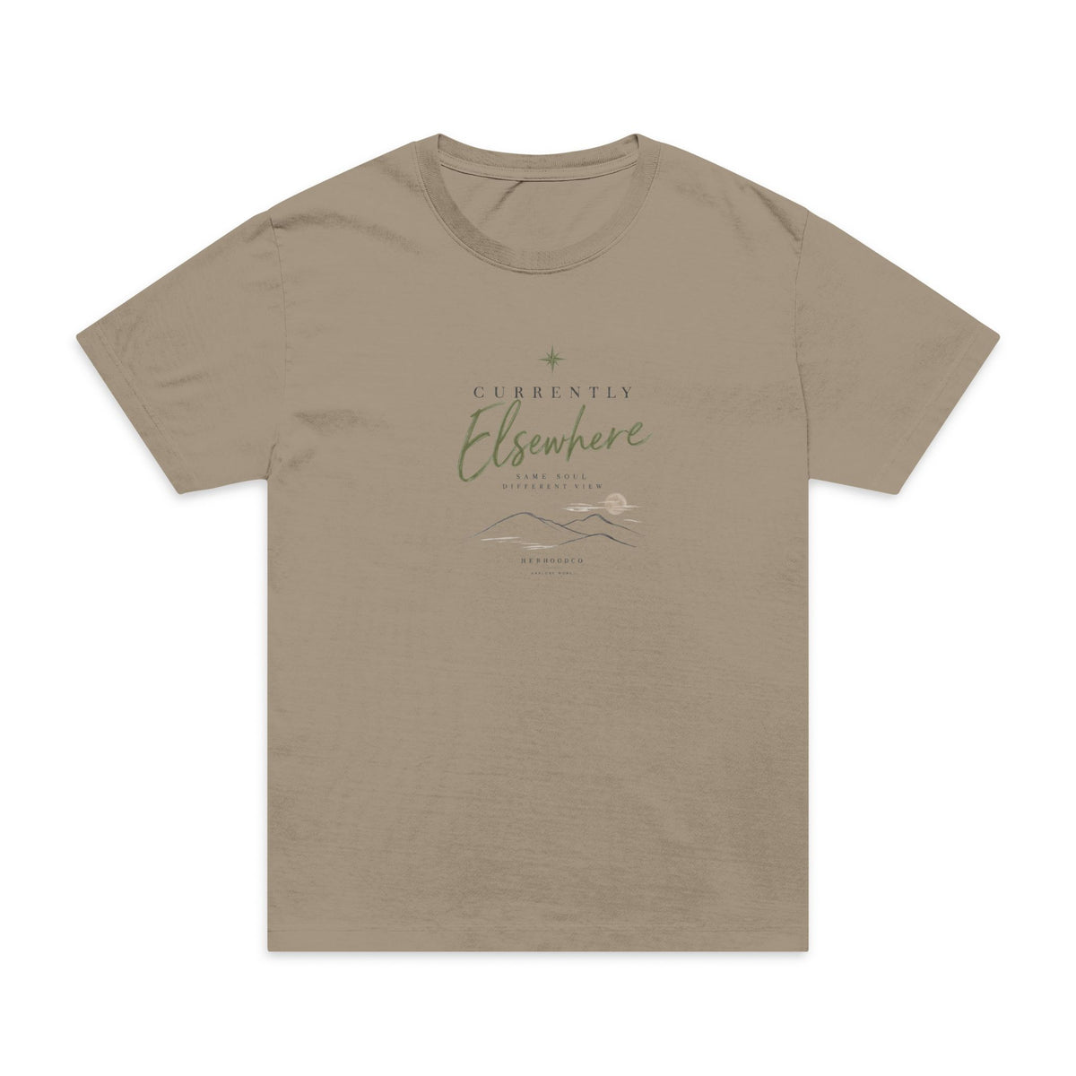 Eleanor Mountain Script T-Shirt — Vintage Adventure Graphic Tee