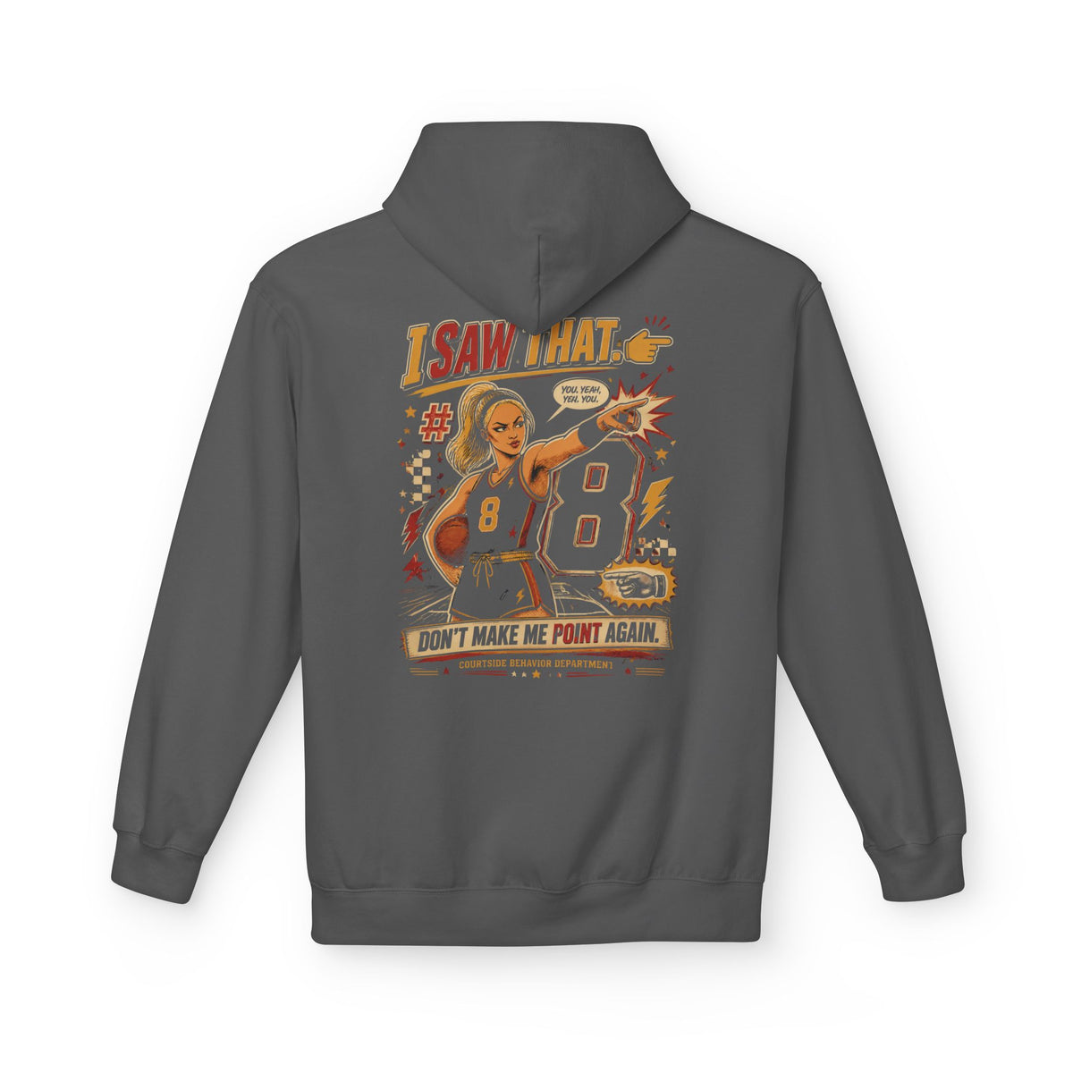 Point Made Hoodie — "I Saw What I Saw" Football Referee Fan Pullover