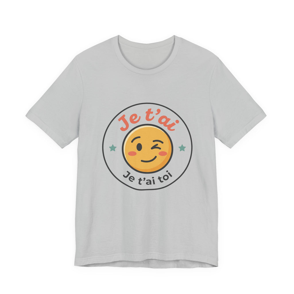 Je t'ai Emoji Tee — French Wink Love Graphic T-Shirt