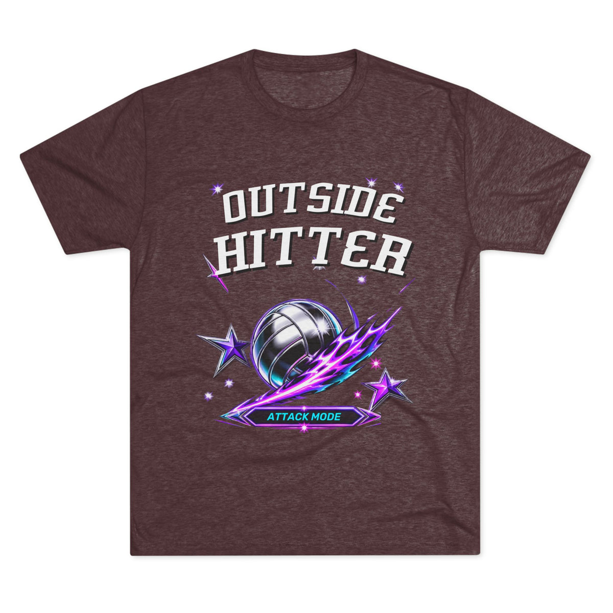 Outside Hitter Volleyball Tee — Attack Mode Graphic Shirt